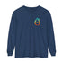 Dissolve The Ego (Back design) - Unisex Garment-dyed Long Sleeve T-Shirt